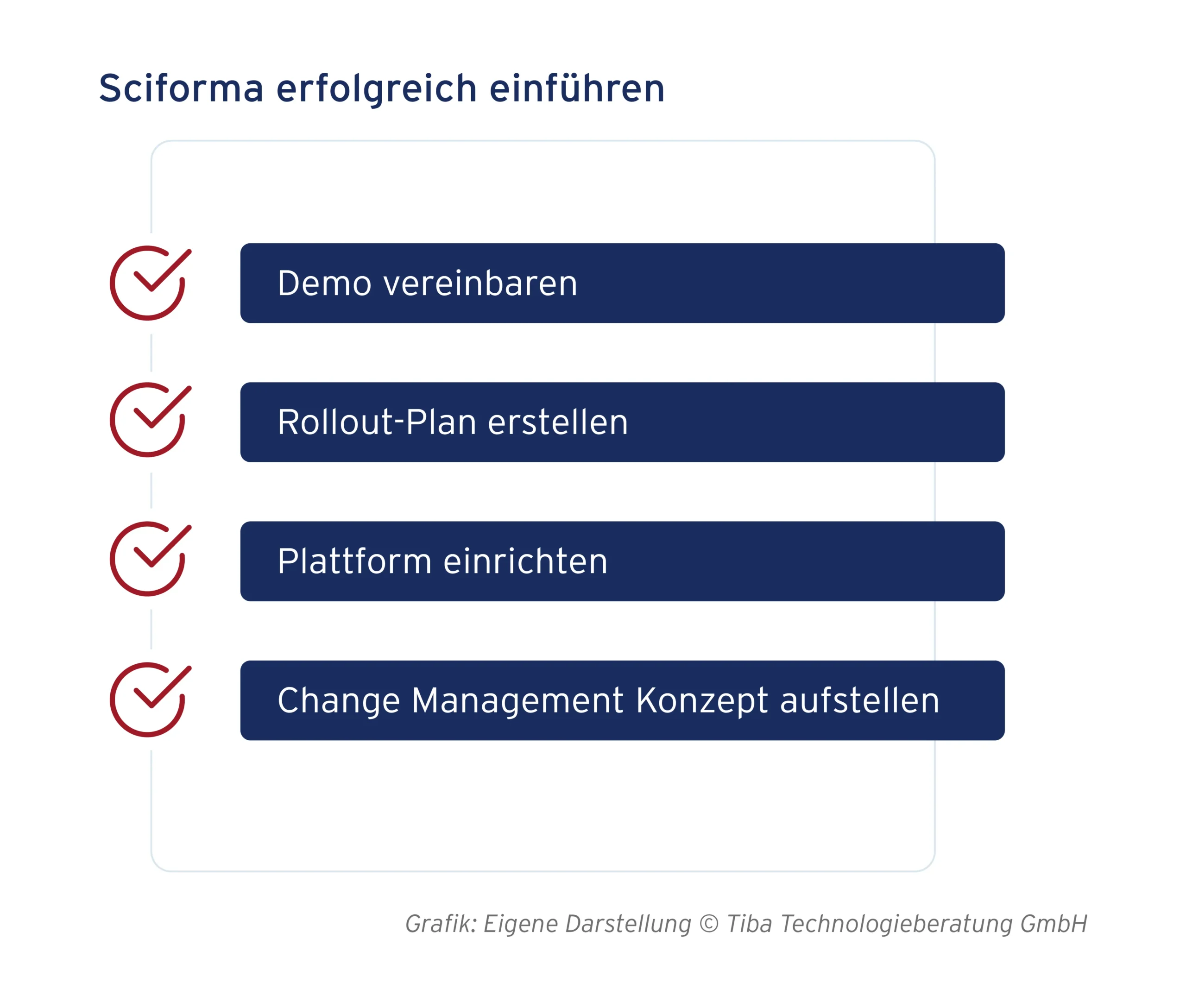 Abb. 13: Sciforma erfolgreich einführen (eigene Darstellung)
